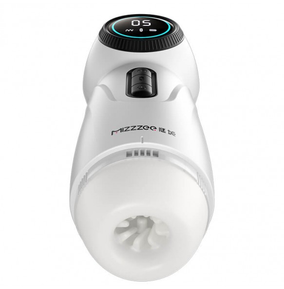 MizzZee - Space Thursting Heated Vibration Masturbator (Chargeable - White)